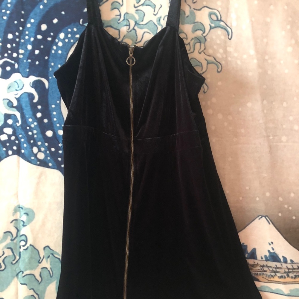 Strapped Velvet Mini Dress